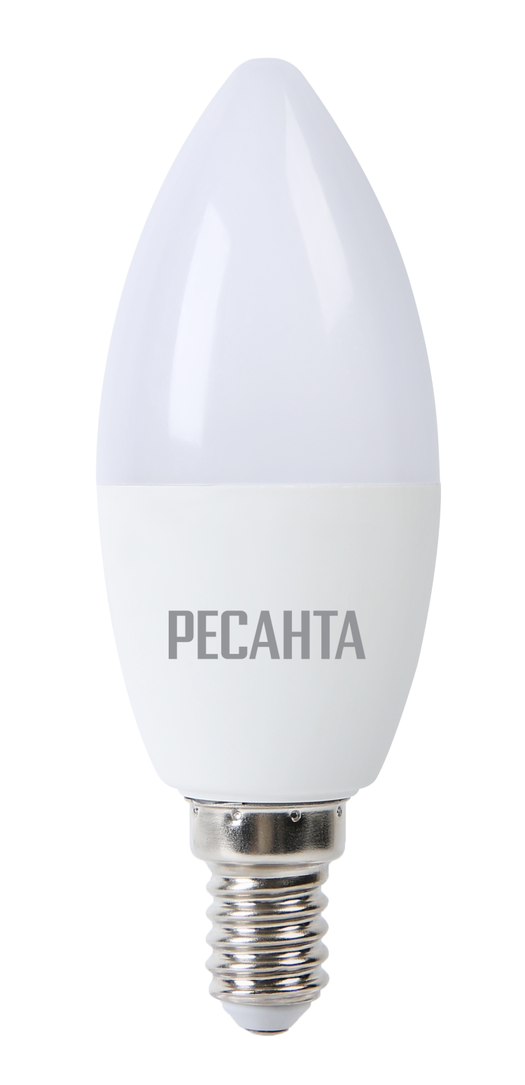 Лампа светодиодная РЕСАНТА LL-R-C37-7W-230-3K-E14